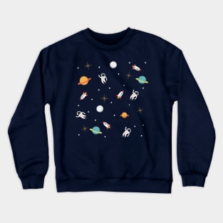 Space Pattern Crewneck Sweatshirt